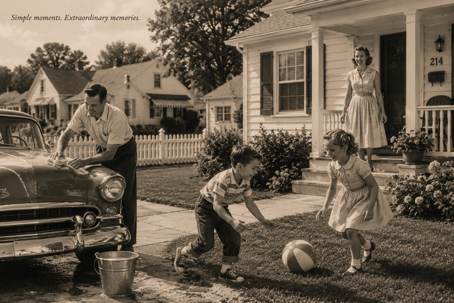 Family memories inspired by the 1950s